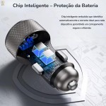 Carregador Veicular Tipo C 60W com Cabo Trançado de 1 Metro – Alta Velocidade, Homologado, Premium e Resistente – Ideal para Viagens e Uso Diário – Elegante e Durável! - Imagem 5