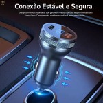 Carregador Veicular Tipo C 60W com Cabo Trançado de 1 Metro – Alta Velocidade, Homologado, Premium e Resistente – Ideal para Viagens e Uso Diário – Elegante e Durável! - Imagem 7