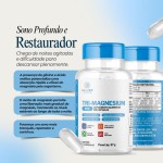 Tri-Magnesium Pro 60 Cápsulas | 3 Fontes de Magnésio Dimalato, Bisglicinato e Óxido de Magnésio | Multivitamínico | Sem Sabor - Imagem 5