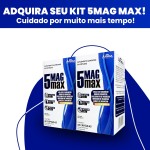 Tetra Magnésio 5 Tipos De Magnésio 600mg Premium 60 Cápsulas Sem Sabor - Imagem 7