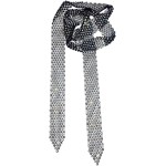Aimimier Colar longo boêmio de strass, gravata preta com cristal cintilante punk corrente de cintura para mulheres, 1 Count (Pack of 1), Strass Metal, Strass - Imagem 5