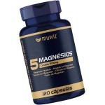 5 Magnésios Completo Alta Absorção 120 Cápsulas 500mg - Imagem 3