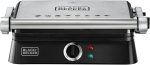 BLACK+DECKER Grill 180 Graus, Chapas Antiaderentes para Carnes, Legumes e Sanduíches, G1400N, 220V