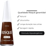 Kit 5 Esmaltes Risqué Cores Cremosas Tons Terrosos Marrom Nude Esmalte (4 Cores) - Imagem 4