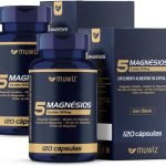 5 Magnésio 500mg 120 Cápsulas - 2 Unidades