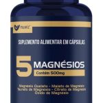 5 Magnesios Quelato Malato Taurato - 60 Capsulas Muwiz