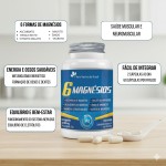 6 Magnésios (Taurato, Malato, Citrato, Ascorbato, Quelato e Óxido) 60 cápsulas - Flora Nativa - Imagem 2