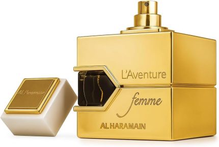 Al Haramain L'Aventure Femme – Perfume árabe para mulheres – Fragrância floral frutada de longa duração com notas de bergamota, cedro, sândalo, âmbar e baunilha – Eau de Parfum árabe – Spray EDP de