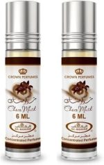 Al-Rehab Choco Musk Perfume concentrado Rollerball para unissex, 5,7 g (pacote com 2)