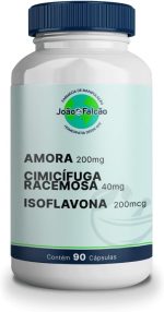 Amora Negra 200Mg + Cimicífuga Racemosa 40Mg + Isoflavona 80Mg - 90 Cápsulas