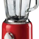 Ariete 585, Liquidificador Linha Moderna, Copo de Vidro 1.5 L, 4 Lâminas de Aço Inoxidável, 4 Velocidades + Pulso, 1000 Wats - 127V, Vermelho