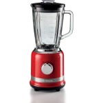 Ariete 585 Liquidificadora moderna, 1000 W, capacidade 1,5 l, 4 velocidades + função de pressão, caneca de vidro graduada, 4 lâminas de aço inoxidável, vermelho - Imagem 2
