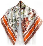 Bandanas de cabelo de seda para mulheres, lenços de cabeça para dormir, lenço de cetim para pescoço, faixa quadrada 89 cm