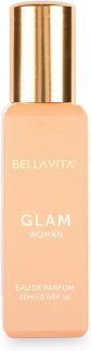 Bella Vita Organic GLAM Woman Eau De Parfum para ela com Jasmim, Mel Branco, Rosa, Cedro da Virgínia | Floral - Fragrância Premium e de Longa Duração EDP para Mulheres | 20 ml