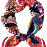 CODCOS Cachecol feminino de seda com sensação de 70 cm quadrado de cetim para cabelo bandana