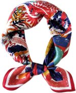 CODCOS Cachecol feminino de seda com sensação de 70 cm quadrado de cetim para cabelo bandana