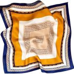 Cachecóis femininos de seda e pescoço de cabeça 89 cm lenço bandana para mulheres