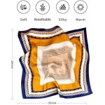 Cachecóis femininos de seda e pescoço de cabeça 89 cm lenço bandana para mulheres - Imagem 2