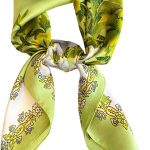 Cachecóis femininos de seda e pescoço de cabeça de 69,8 cm lenço bandana para mulheres