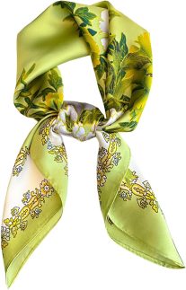 Cachecóis femininos de seda e pescoço de cabeça de 69,8 cm lenço bandana para mulheres