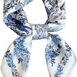 Cachecóis femininos de seda para pescoço de cabeça de 69,8 cm lenço bandana para mulheres