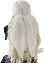 Cachecóis grandes de cetim de 95 cm de cabeça quadrada sedosa como para mulheres lenço de pescoço para dormir lenço sedoso lenços de cor pura