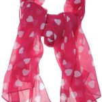 Cachecol Echarpe Xale Lenço Estampada Coração Feminino Estilo Moda Outono Inverno Festa Luxo