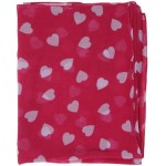 Cachecol Echarpe Xale Lenço Estampada Coração Feminino Estilo Moda Outono Inverno Festa Luxo - Imagem 2