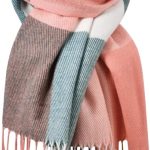 Cachecol Lenço Echarpe Xale Estilosa Dupla Face Xadrez Malha Premium Inverno Grande Grossa Outono Frio Intenso Comprida