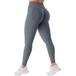 Calça legging feminina com cintura cruzada e cintura cruzada para levantamento de bumbum - Imagem 2