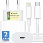 Carregador 25w Turbo Para iPhone 8 X Xr 11 12 13 14 Pro Max Fonte Usb C Homologado Cor Branca Premium UTBRX