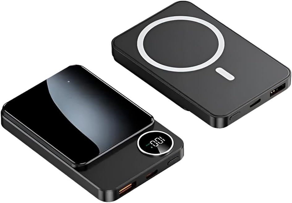 Carregador-Portatil-Power-Bank-Magnetico-Ultrafino-sem-fio-por-inducao.jpg Carregador Portátil (Power Bank) Magnético Ultrafino sem fio por indução Carregamento Rápido de 10000mAH Compatível com Celulares - YD43