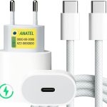 Carregador Super Turbo 25W Ultra Rápido Tipo C e USB Com Carregamento Rápido + Cabo Tipo C Compatível Com Todos Aparelhos Type C Homologado pela Anatel