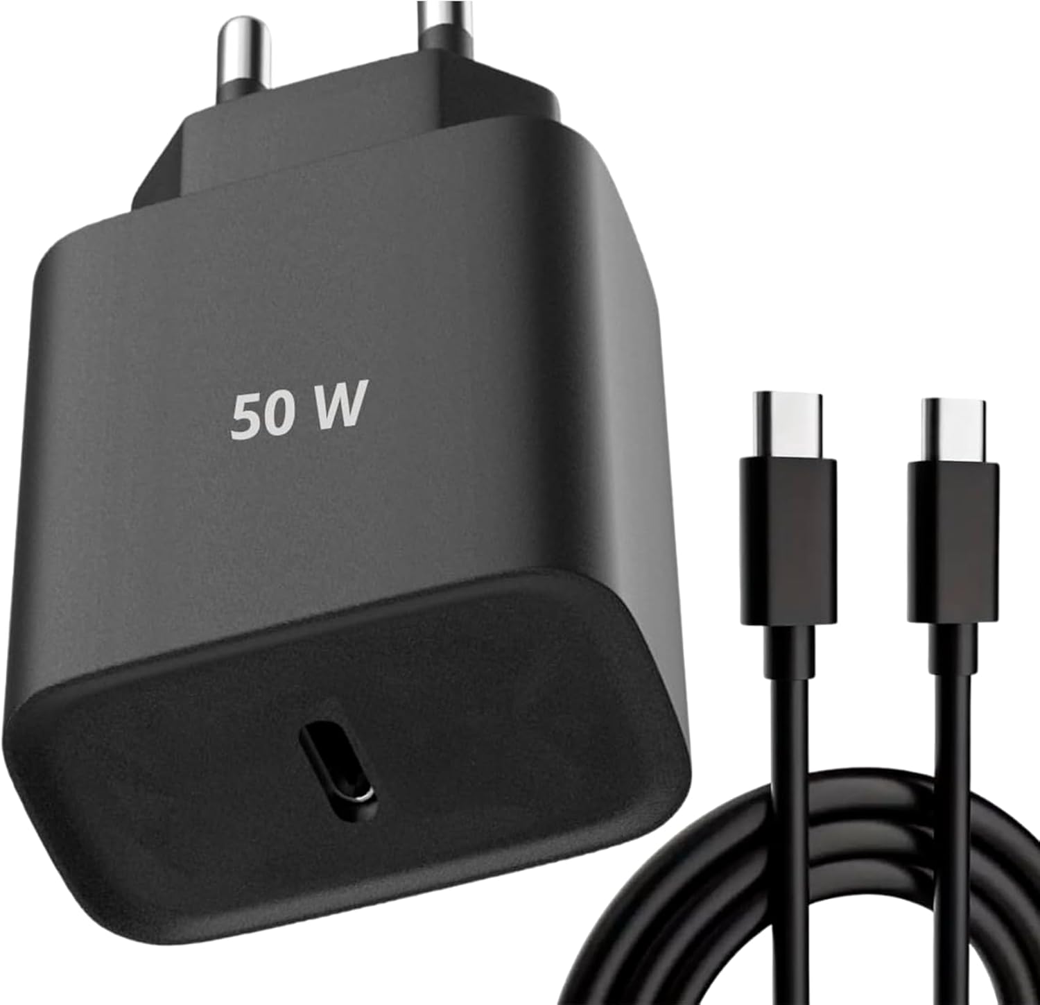 Carregador-Super-Turbo-50W-Ultra-Rapido-USB-C-E-Cabo-USB.jpg Carregador Super Turbo 50W Ultra Rápido USB-C E Cabo USB Tipo C de 1m - Compatível com Celulares Samsung Motorola iPhone 15 Tablets e Notebooks – Homologado Anatel Alta Performance e Segurança