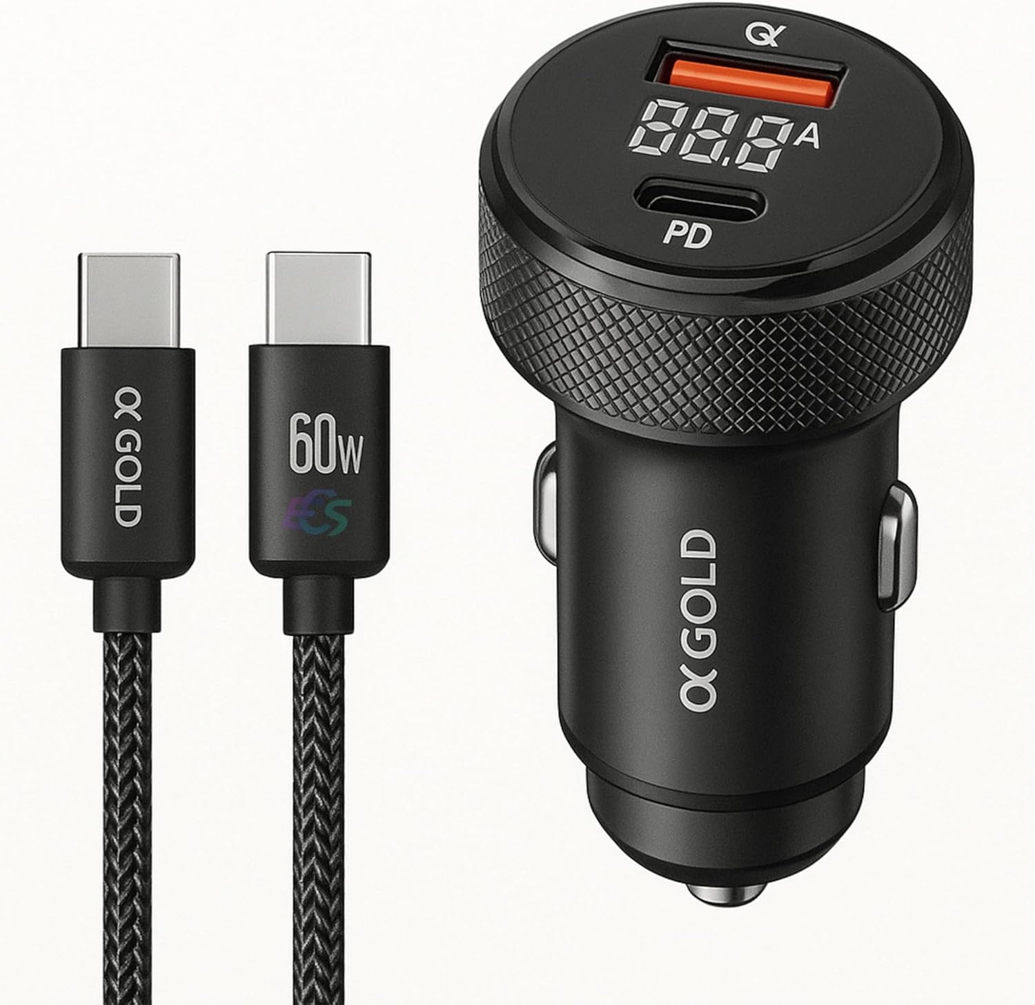 Carregador-Veicular-Tipo-C-60W-com-Cabo-Trancado-de-1.jpg Carregador Veicular Tipo C 60W com Cabo Trançado de 1 Metro – Alta Velocidade, Homologado, Premium e Resistente – Ideal para Viagens e Uso Diário – Elegante e Durável!