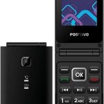 Celular POSITIVO P51, Flip, Função Modem, 4G, Câmera Traseira, Tela 2,4” LCD, Rádio FM, Botão SOS, Dual SIM Preto