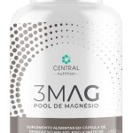 Central Nutrition, 3MAG - POOL de Magnesio Dimalato Central Nutrition Pote com 90 cápsulas