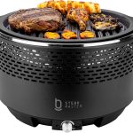 Churrasqueira Portátil A Carvão Biscuitt Steak Master Smoke & Fire USB Com Bag