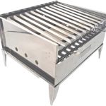Churrasqueira Portatil Parrilla Em Inox Refratária E Coletor