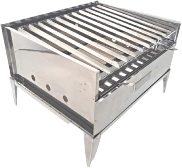 Churrasqueira-Portatil-Parrilla-Em-Inox-Refrataria-E-Coletor.jpg Churrasqueira Portatil Parrilla Em Inox Refratária E Coletor