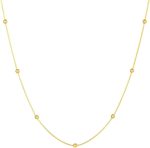 Colar Bolinha Feminino Aço Inox Dourado Gargantilha Presente