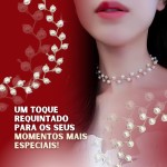 Colar Feminino "Beautiful Pearl" em Cobre com Pérolas Sintéticas – Design Sofisticado e Moderno – Choker 47 cm – Elegância e Feminilidade – Acompanha Bolsa de Veludo - Imagem 2