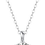 Colar Gargantilha Feminino Pingente Ponto De Luz Cristal Em Aço Inox