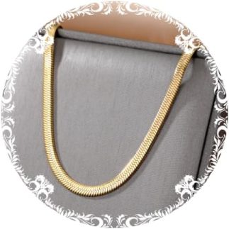 Colar de corrente plana dourada para mulheres, corrente de cobra de aço inoxidável, gargantilhas fofas, joias minimalistas, 4mm Gargantilha choker