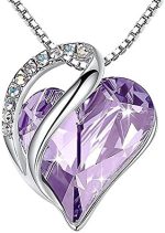 Colar feminino estilo coração simples colar de cristal pingente moda feminina colar corrente acessórios presentes