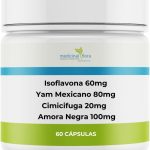 Composto Menopausa Isoflavona, Yam Mexicano, Cimicifuga, Amora Negra - 60 Doses