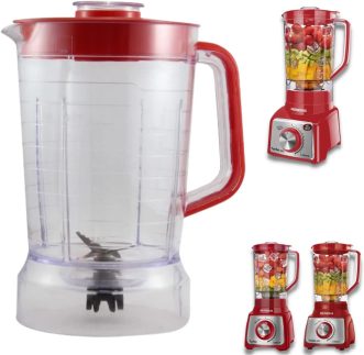 Copo Liquidificador Mondial Premium L1000 Vermelho Cristal