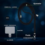 Cordão Corda de Pescoço para Celular Alça Ajustável Premium - Encaixa em todos os modelos de capas [Anti Quedas, Anti-Impacto] - Imagem 2