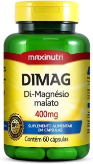 DIMAG - Dimalato de Magnésio 400mg - 60 Cáps., Maxinutri