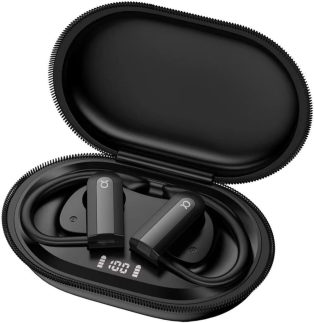Fone Bluetooth α’GOLD V5.3 – Som Premium, Case com Display Digital 500mAh, Até 15h de Bateria, Microfone HD, Confortável e À Prova d’Água IPX5 – Ideal para Trabalho, Gamer, Corrida e Esportes